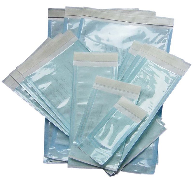 Self-seal sterilization pouches