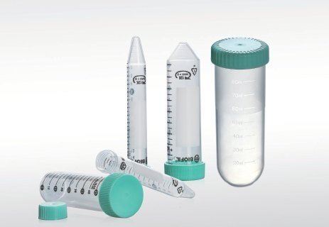 Centrifuge tubes with flat cap