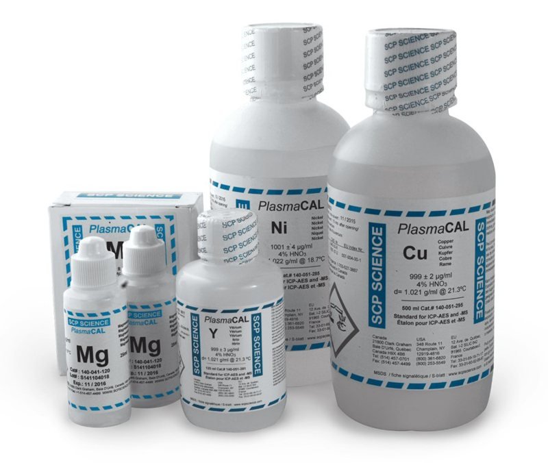 PlasmaCAL single-element standards