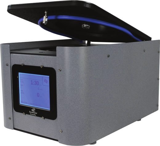 Pharma+ centrifuge, lid open