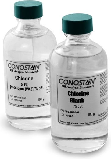 Chlorine standard and blank